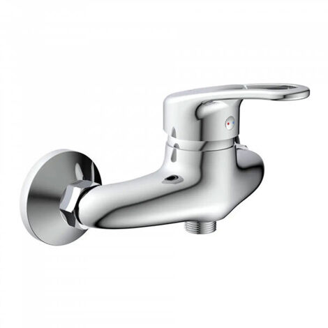 Mitigeur de douche chromé - Robinet monocommande - Système en castré - MIT/BAT/DOU/CRO