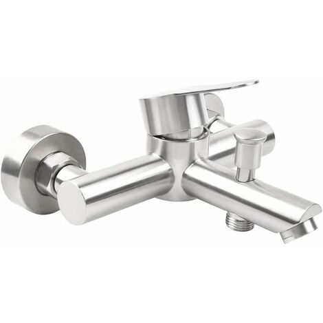 Mitigeur de douche de salle de bain Robinet de baignoire moderne Mitigeur de douche en acier inoxydable 304 mural avec contrôle de débit à main