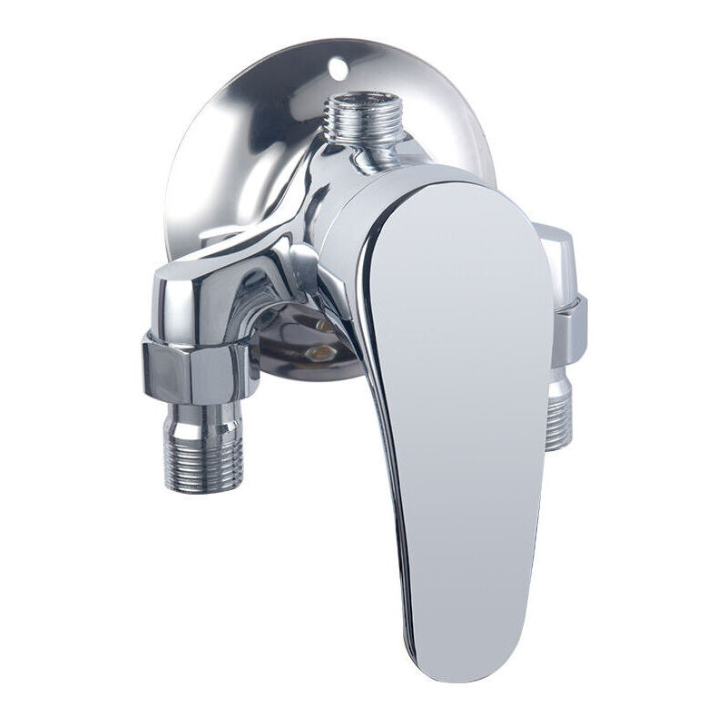 Mitigeur de Douche en Applique pour Chauffe-Eau Solaire Triangulaire.