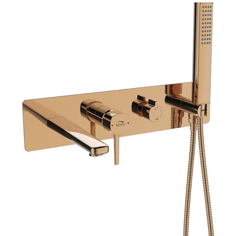 Otitec - Mitigeur de douche encastrée Pola, Couleur: Gold Rose