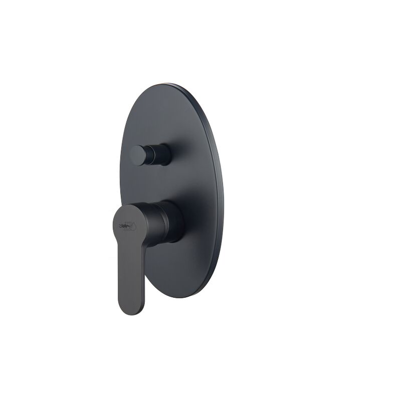 Mitigeur de douche a' encastrer avec inverseur se'rie Paco cartouche 35 mm en robinetterie en laiton noir mat