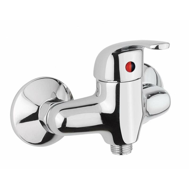 Mitigeur de douche extérieur avec raccordement entraxe 10 cm Damast 12087 Chromé