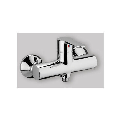 Mitigeur de douche externe chromé bleu, raccord 1/2"