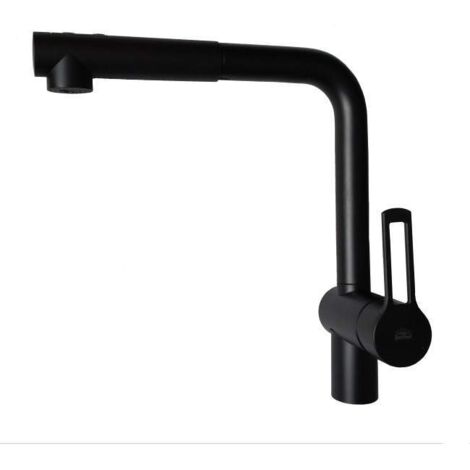 Mitigeur de douche extractible à 2 jets en noir mat Paffoni Ringo RIN285NO  Noir mat - RINGO