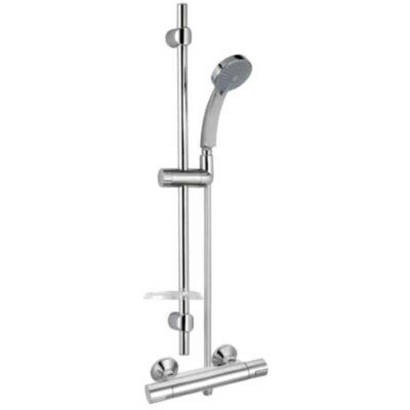 Mitigeur de douche JULY thermostatique avec barre de douche citrus