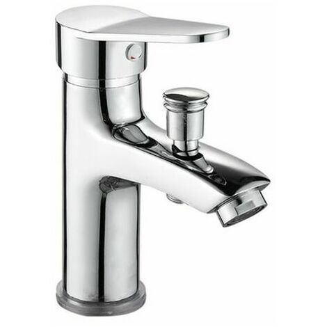 Mitigeur de douche Robinet de douche robinet monotrou à double usage chaud et froid Alliage