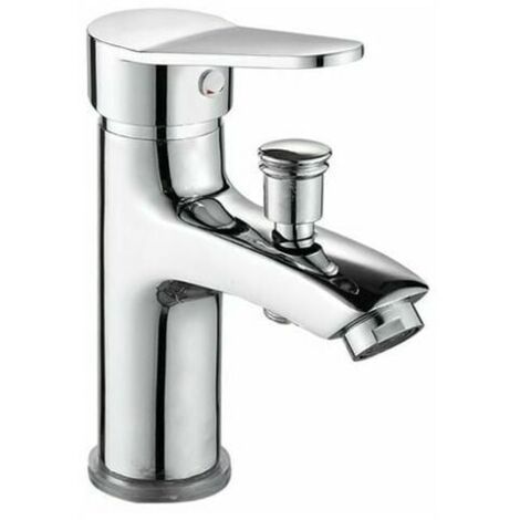Mitigeur de douche Robinet de douche robinet monotrou à double usage chaud et froid Alliage