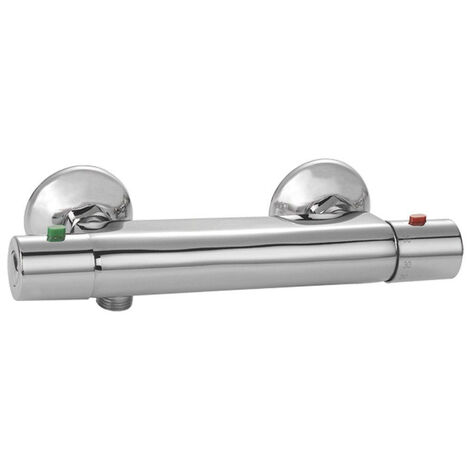 Robinet de douche thermostatique 12cm – Finition chrome brillant – Matériau laiton – Conception élégante pour salle de bain moderne – Nemo