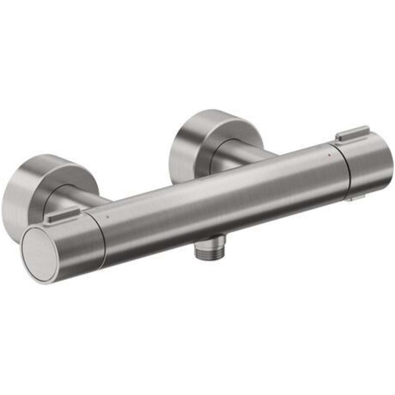 Duravit - Mitigeur thermostatique de douche, inox brossé TH4220000070