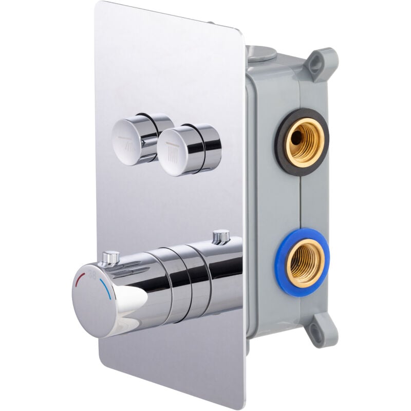 Eurosanit - Mitigeur de douche encastrable thermostatique Chromé