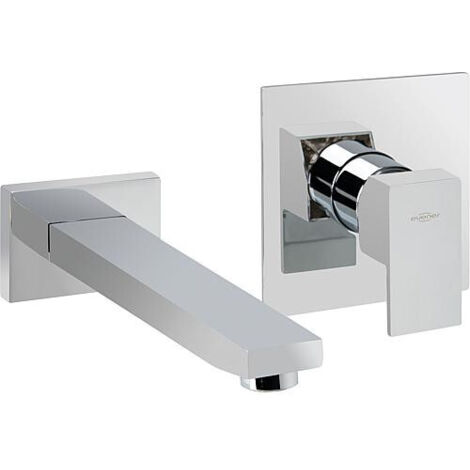 Mitigeur de lavabo 1 poignée UP SKYLINE, entraxe 180mm montage mural encastré - chromé