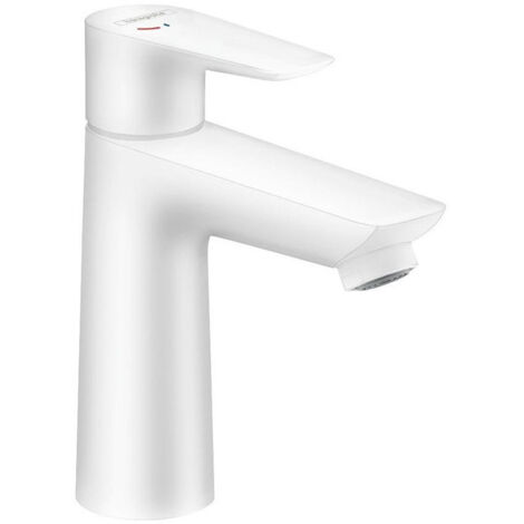 mitigeur de lavabo 110 Ch3 CoolStartavec tirette et vidage blanc mat