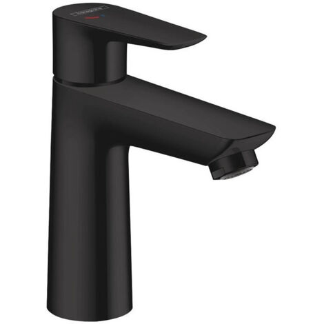 mitigeur de lavabo 110 Ch3 CoolStartavec tirette et vidage noir mat