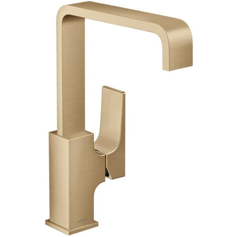 mitigeur de lavabo 230 poignée manette, bonde Push-Open bronze brossé
