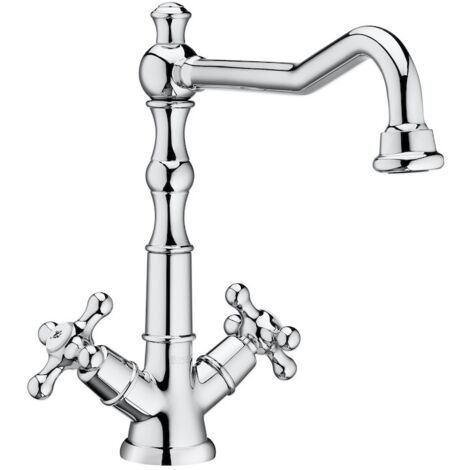 Mitigeur de lavabo à deux poignées à bec haut - ROCA