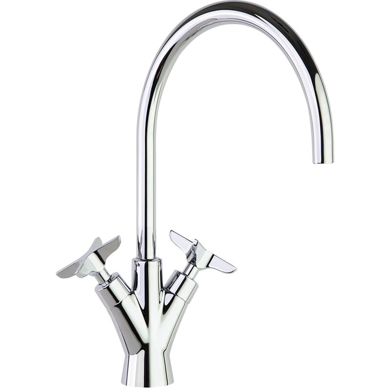 Ramon Soler - Mitigeur de lavabo bec haut mobile 317mm Chromé adagio