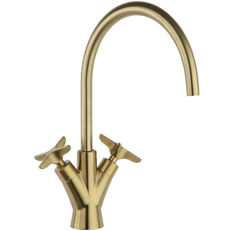 Mitigeur de lavabo bec haut mobile 317mm Cuivre brossée ADAGIO