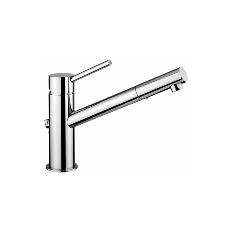 Série Birillo mitigeur de lavabo avec long bec BI085CR Chromé - Laiton - Paffoni