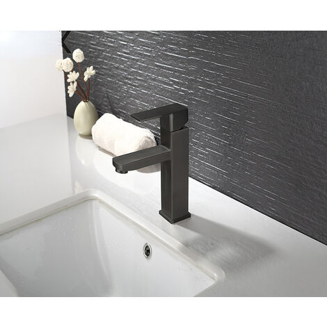 Mitigeur de lavabo cascade robinet de salle de bain monté sur le pont eau chaude froide bassin mélangeur robinets lavabo lavabo