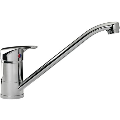 Mitigeur de lavabo chromé – Bec mobile – Cartouche céramique Ø42mm – Flexibles inox 3/8e – Fixation sur plage – Kramer