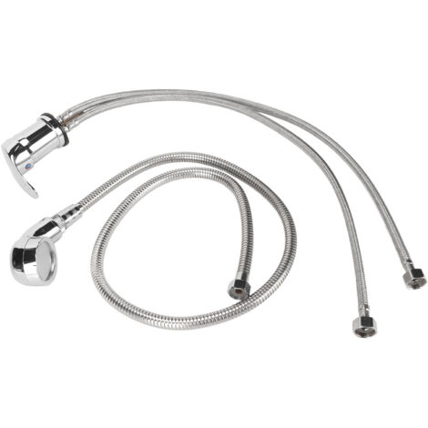 Mitigeur de Lavabo Coiffure avec Douchette, Robinet Mélangeur Eau Chaude/Froide pour Salon
