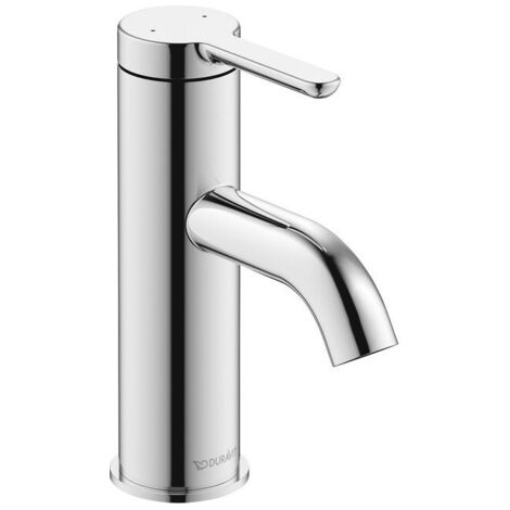 mitigeur de lavabo Duravit C.1 S sans garniture de vidage chroméé