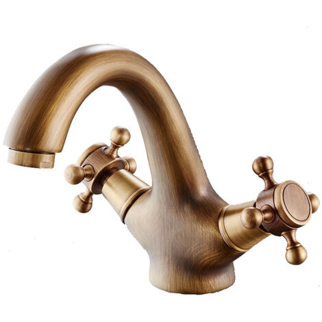 Mitigeur de lavabo en bronze