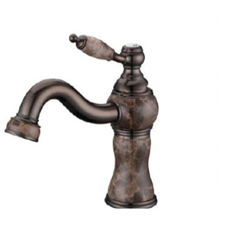 Mitigeur de lavabo en laiton antique