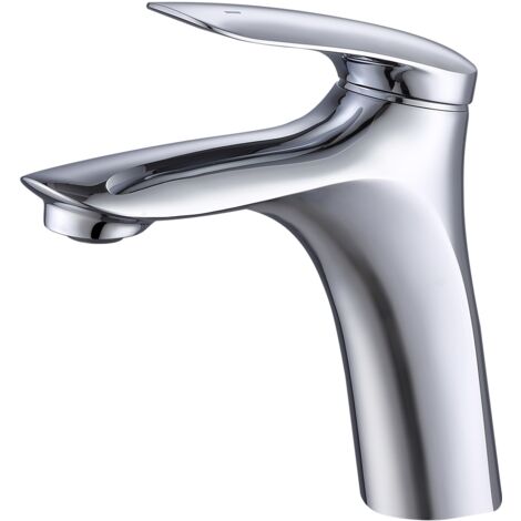 Mitigeur de Lavabo en Laiton Chromé brillant pour salle de bain économe d'eau et énergie Aquasup S/M