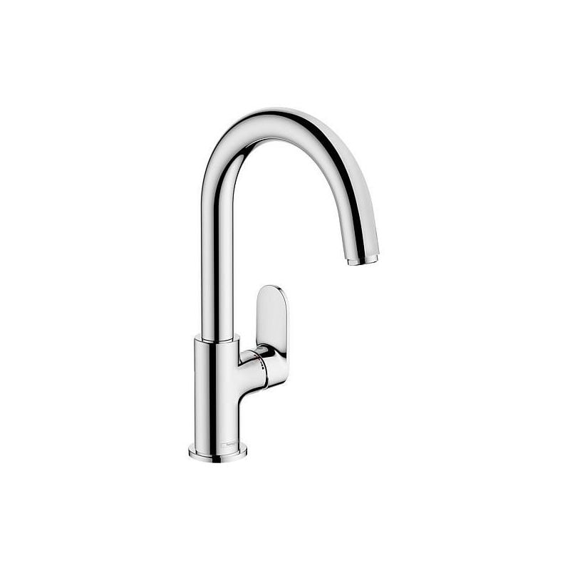Hansgrohe - Mitigeur de lavabo 210 Vernis Blend, déport 166 mm, chromé, col de cygne