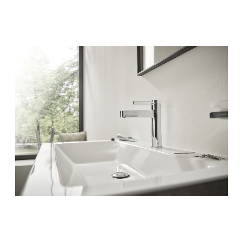 Hansgrohe - Finoris - Mitigeur de lavabo 100, vidage Push-Open, EcoSmart, chrome 76010000