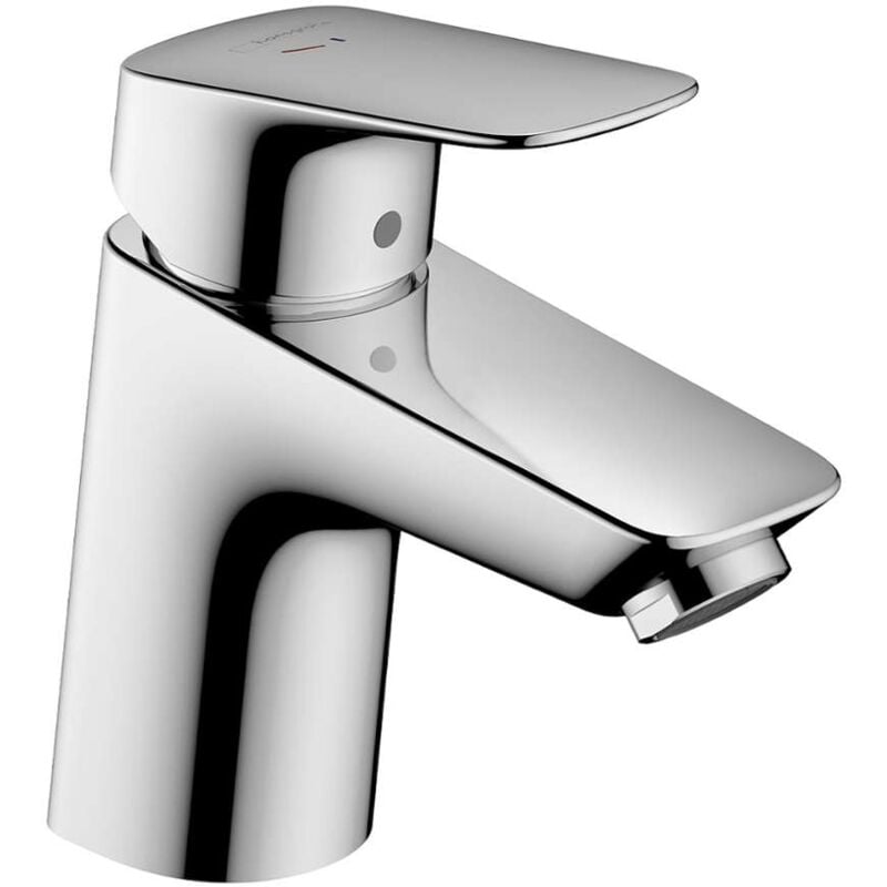 Hansgrohe - Logis - Mitigeur de lavabo avec bonde, EcoSmart, CoolStart, chrome 71075000
