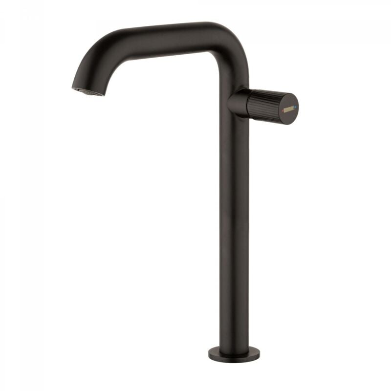Mamoli - Mitigeur de lavabo haut de couleur noir mat Tuttodunpezzo 47160000000K Noir mat