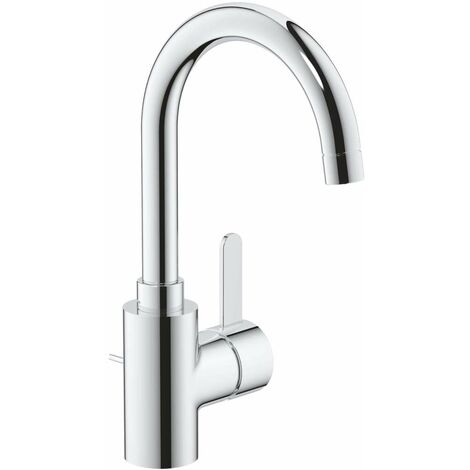 Mitigeur de lavabo haut – Finition chromée – Hauteur 300 mm – Bec mobile avec butée – Système de fixation rapide GROHE QuickFix®