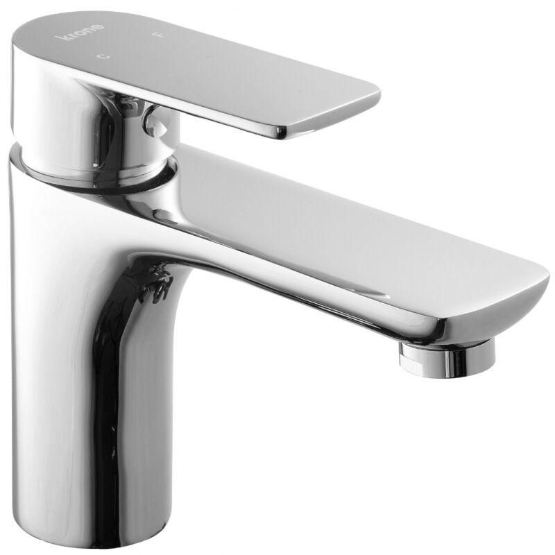 Krone - Mitigeur lavabo chromé avec bonde h 14.1 cm - Kalifornia