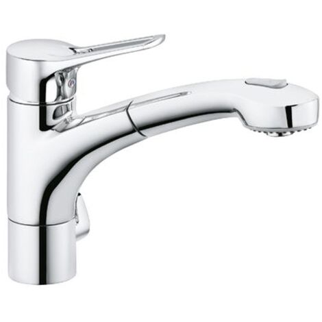 Mitigeur de lavabo Kludi avec douche à main et raccordement pour appareils, chromé