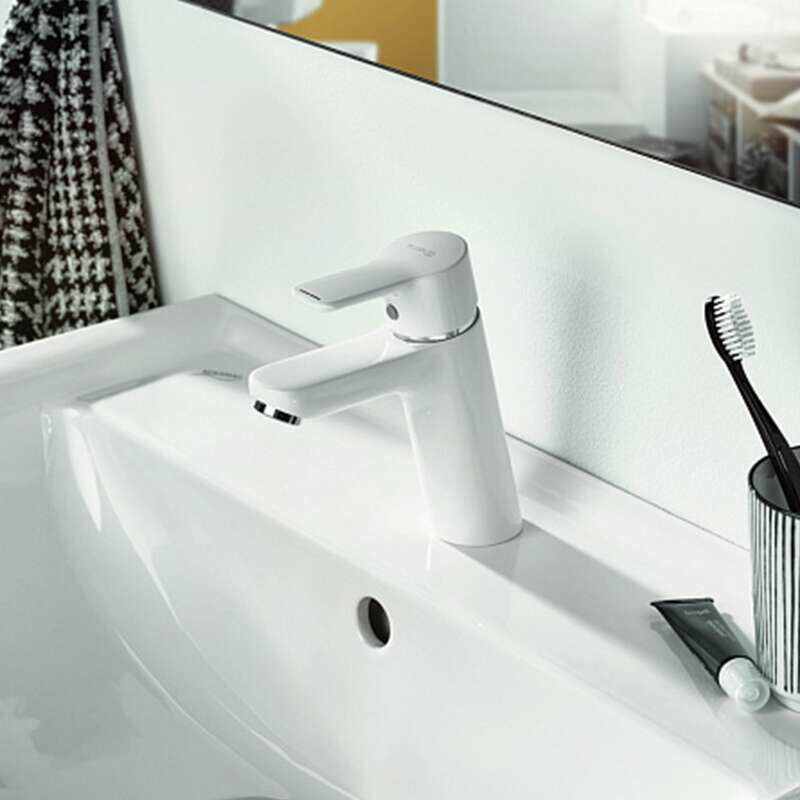 

Grifo monomando de lavabo Pure & Easy 100 Blanco - Kludi