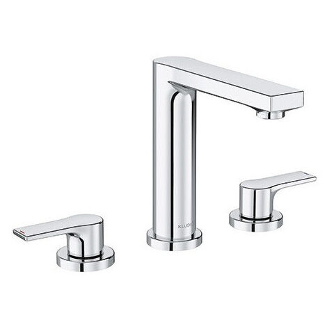 mitigeur de lavabo KLUDI ZENTA SL, installation à trois trou s.avec processus chromée