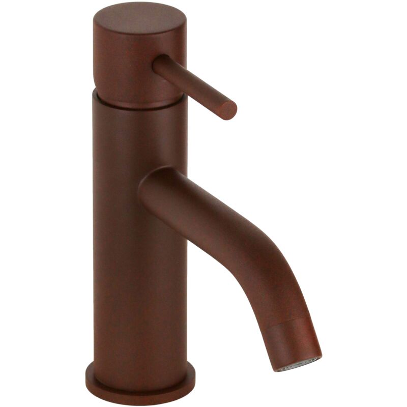 Mitigeur de lavabo modèle rond de couleur rouille Pollini Jessy Color MXLAMCMMCA4 Rouiller