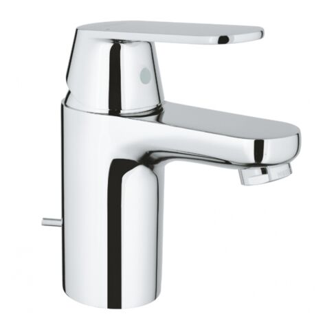 Mitigeur de lavabo monocommande taille S en laiton chromé – Hauteur 148mm – Cartouche céramique GROHE SilkMove 35mm – Débit 5 l/min
