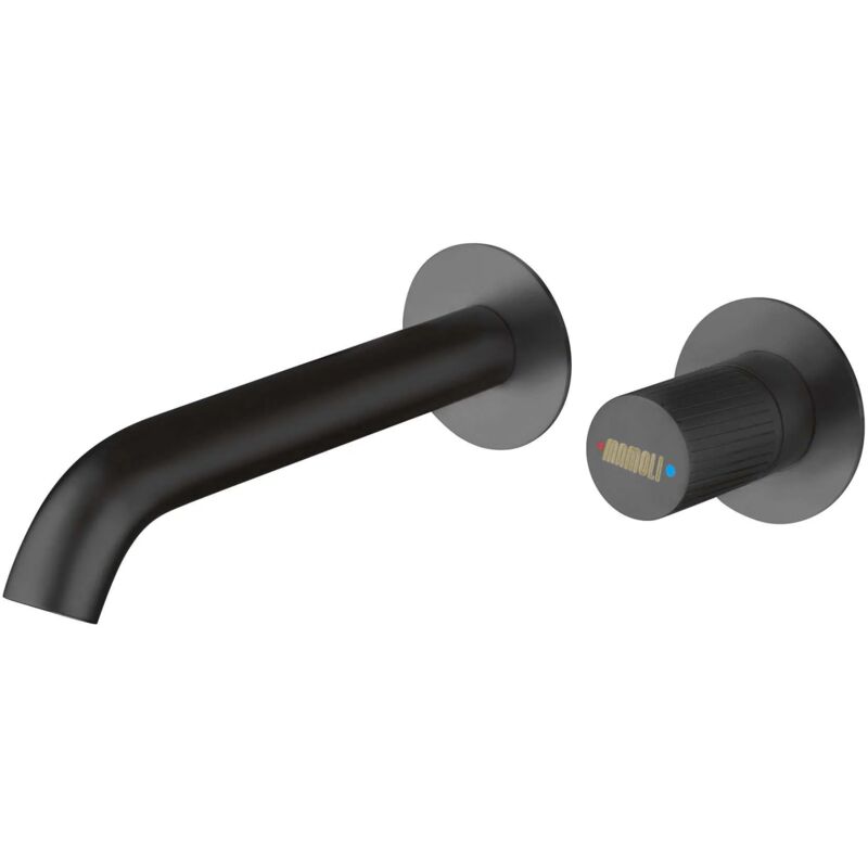 Mamoli - Mitigeur de lavabo mural noir mat Tuttodunpezzo 47170000002K Noir mat
