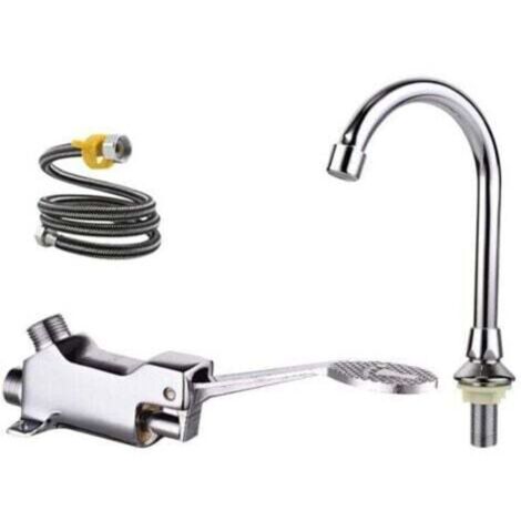 Mitigeur de lavabo robinet à pédale ensemble de robinets de lavabo de laboratoire médical/de salle de bains,