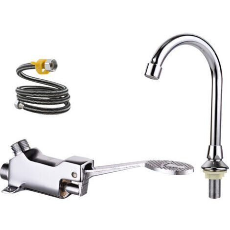 Mitigeur de lavabo robinet à pédale ensemble de robinets de lavabo de latoire médical/de salle de bains