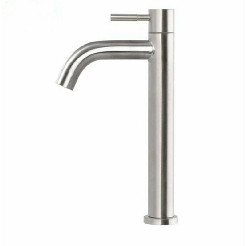 Mitigeur de lavabo Robinet de lavabo monotrou Robinet de lavabo en acier inoxydable brossé-A1