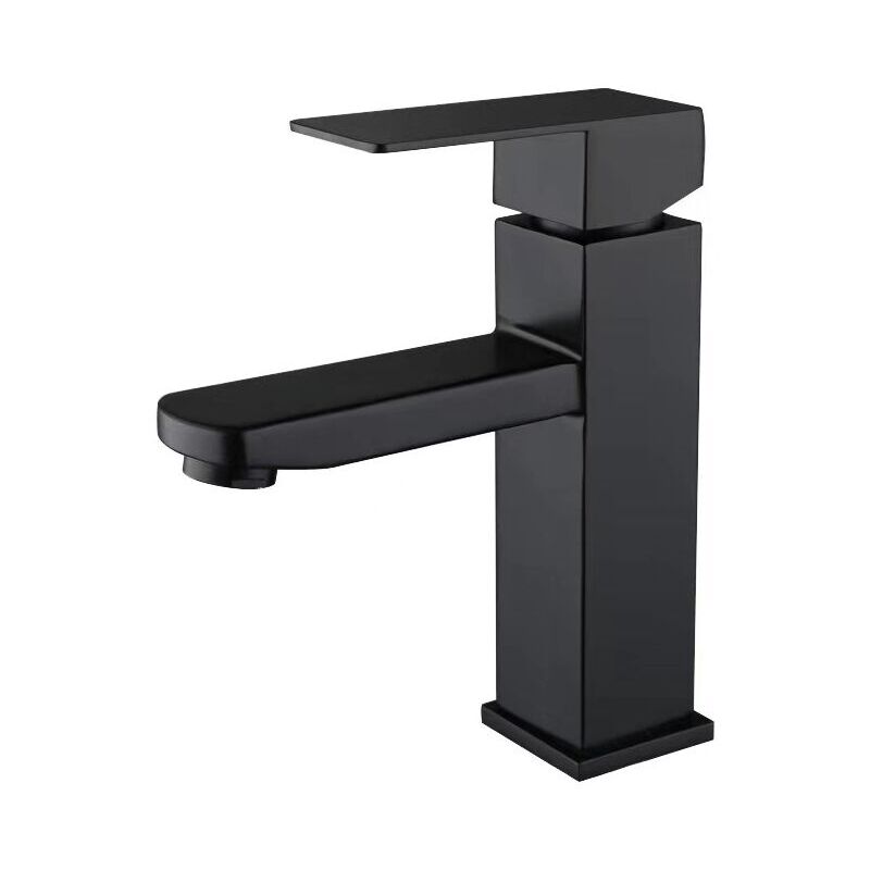 Ymyny - Mitigeur de lavabo Robinet de lavabo noir en acier inoxydable 304 réglable chaud et froid