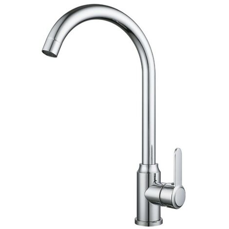 Mitigeur de lavabo Salle de Bain Forme en U Bec Haut Mitigeur de Lavabo Chromé Brillant Rotatif 360°Robinet Mitigeur Lavabo Moderne Élégant Robinet pour Lavabo et Vasque