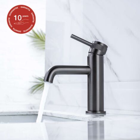 Mitigeur de lavabo SKY BATH gris mat PVD série Diamond