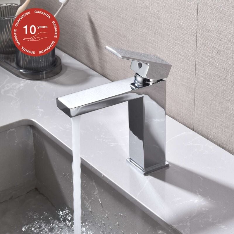 Poalgi - Mitigeur de lavabo sky bath chromé Inox S304 série Army