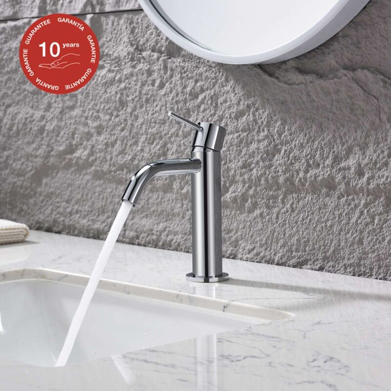 Poalgi - Mitigeur de lavabo sky bath chromé Inox S304 série Promise