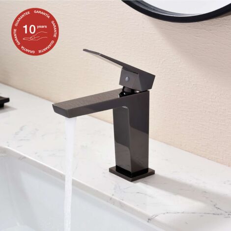 Mitigeur de lavabo SKY BATH noir cristal PVD série Infinite